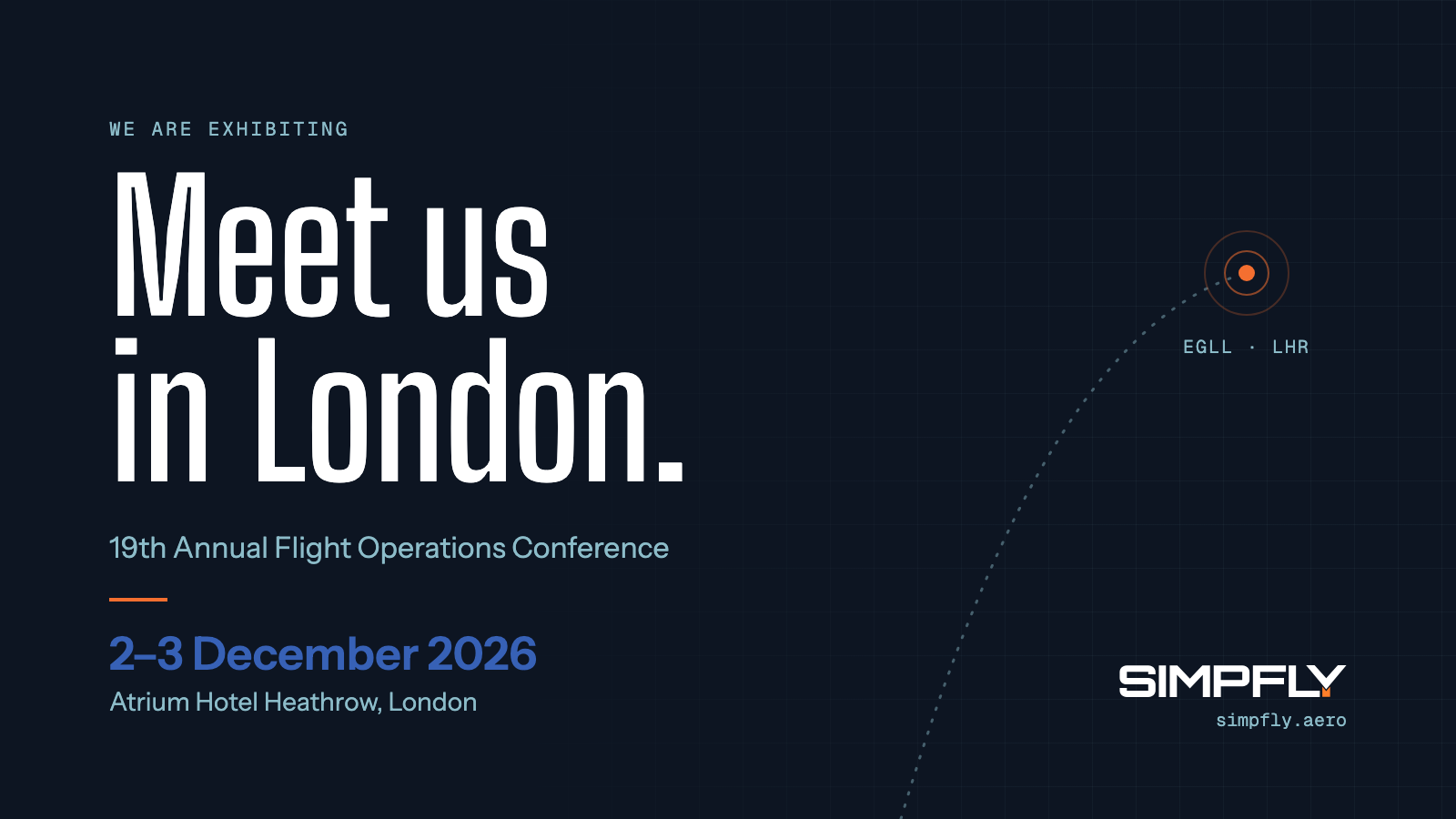 Meet Simpfly at the 19th Annual Flight Operations Conference in London